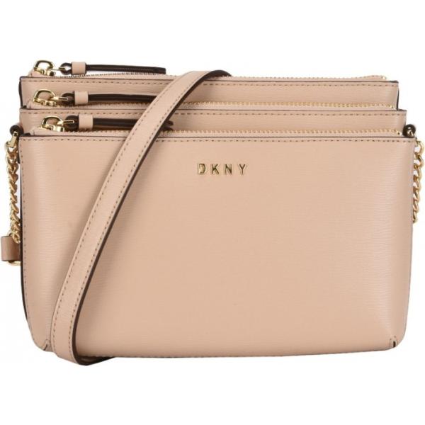 Borsa a tracolla mini con stampa e zip in pelle tinta unita Dkny tinta unita