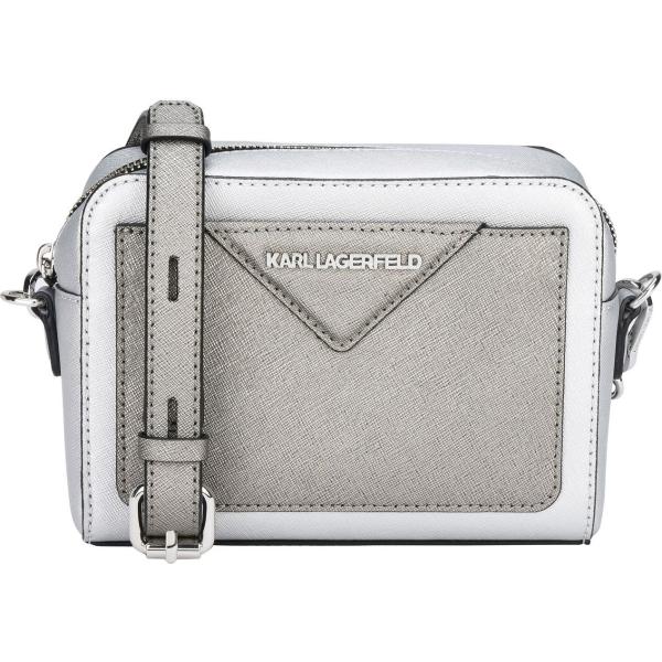 Borsa a tracolla mini fantasia effetto laminato con zip interno foderato in pelle Karl Lagerfeld multicolore