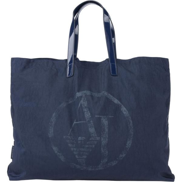 borse a mano Armani Jeans blu tinta unita