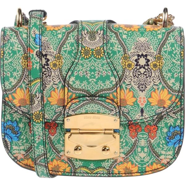 Borsa a tracolla mini fantasia floreale Miu Miu a fiori