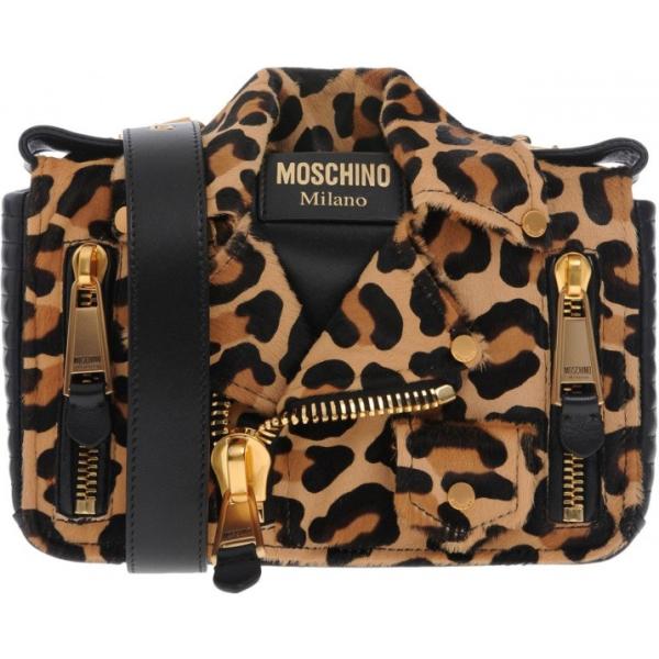 Borsa a mano messenger fantasia taglia media interno foderato con tracolla regolabile Moschino animalier
