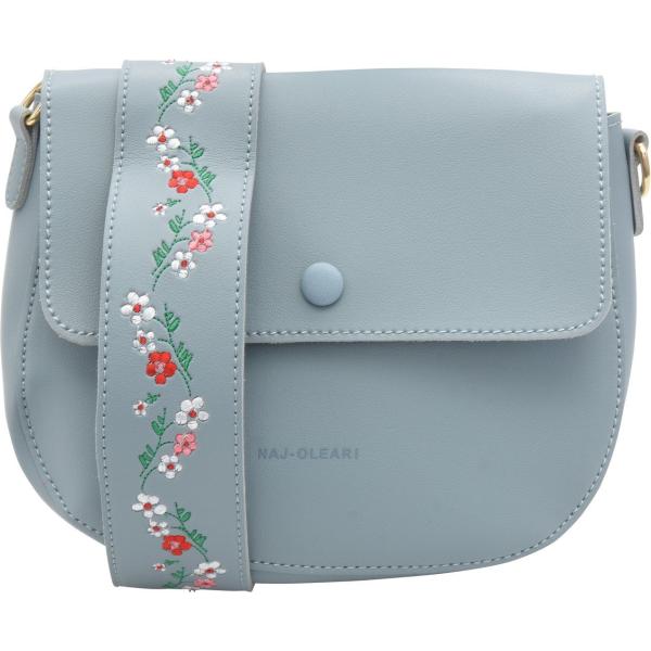 Borsa a mano mini con zip interno sfoderato in pelle sintetica tinta unita Naj-Oleari tinta unita