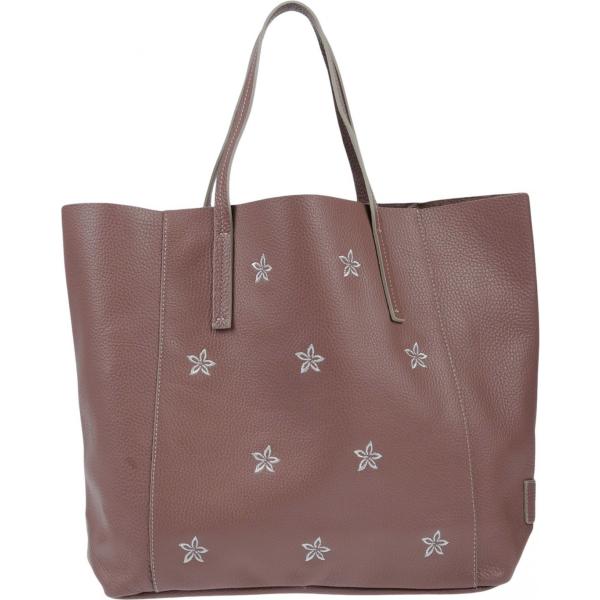Borsa a mano maxi in pelle martellata doppio manico tinta unita Nur Donatella Lucchi tinta unita