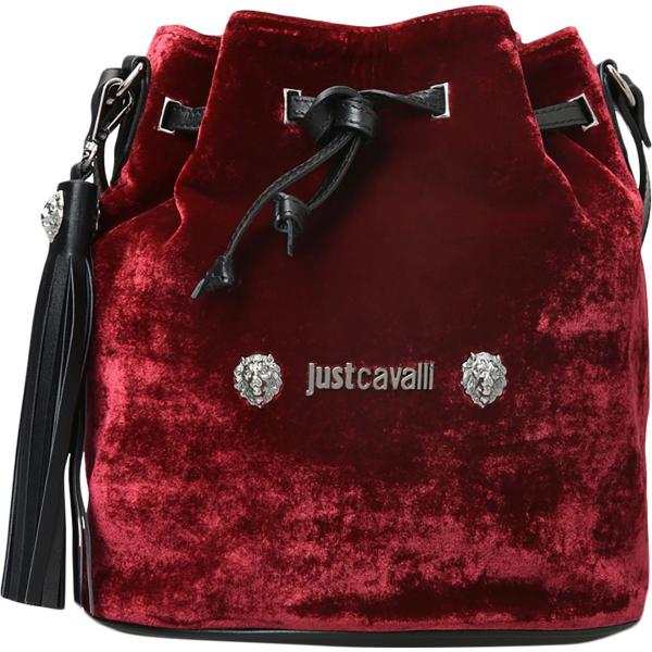 Borsa a tracolla mini con coulisse interno foderato in velluto tinta unita Just Cavalli tinta unita