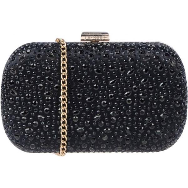 Borsa a mano petit con strass interno foderato in raso tinta unita CAFèNOIR tinta unita