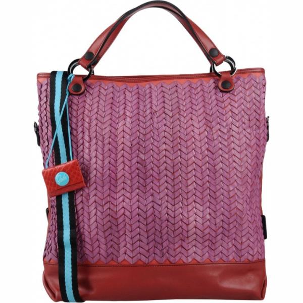 Borsa a mano maxi fantasia con zip e manico con tasca interna Gabs multicolore