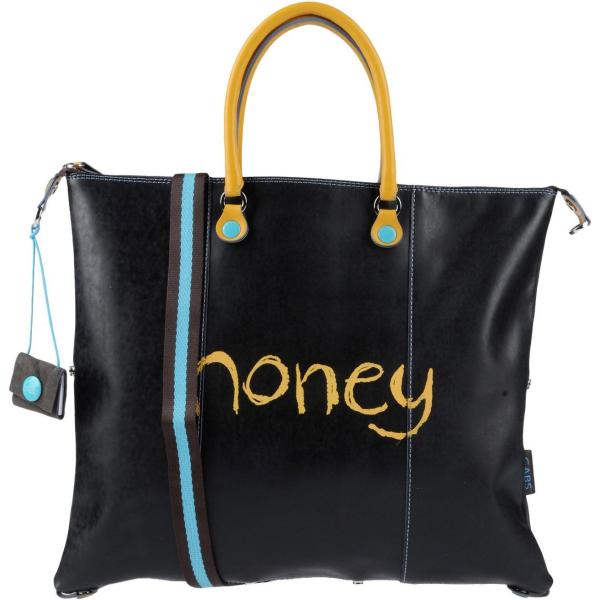 Borsa a mano maxi con stampa e zip tinta unita Gabs con stampe