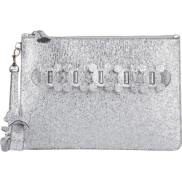 Borsa a mano mini con manico in pelle martellata con zip tinta unita Anya Hindmarch tinta unita