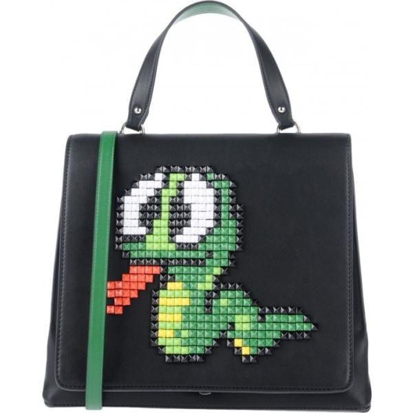 Borsa a mano con manico contrasto taglia media a scatto interno foderato in pelle sintetica tinta unita Tua By Braccialini tinta unita