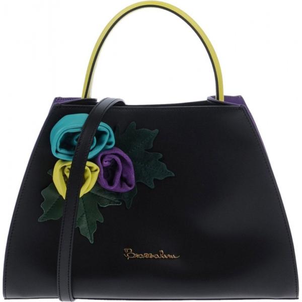 Borsa a mano con manico contrasto taglia media interno foderato con tracolla removibile Braccialini multicolore