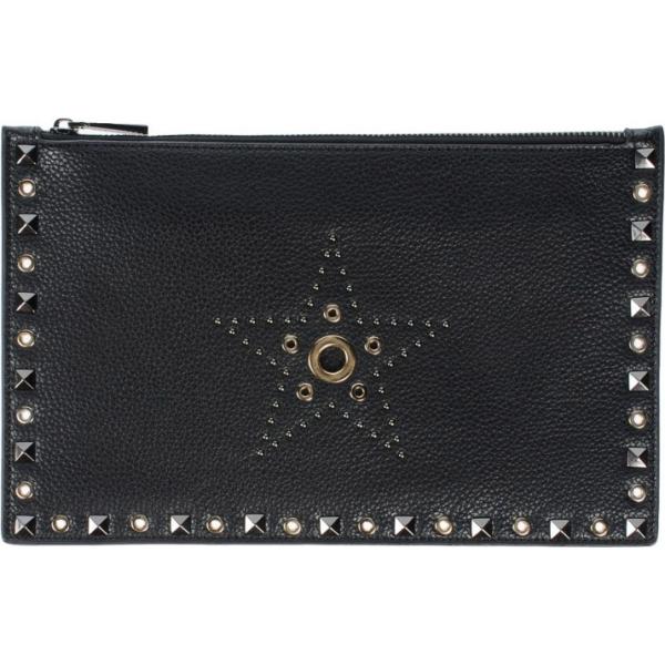 Borsa a mano con borchie taglia media con zip interno foderato in pelle sintetica tinta unita Silvian Heach tinta unita
