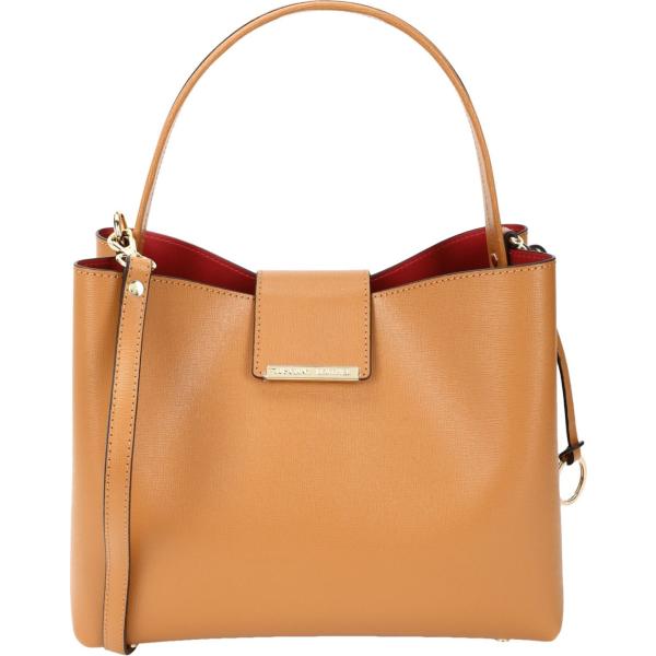 borse a mano Tuscany Leather arancione tinta unita