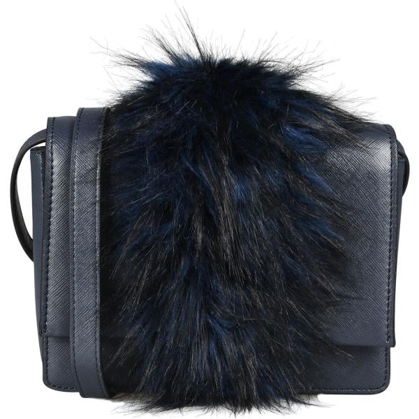 Borsa a tracolla mini contrasto con zip interno foderato in pelle sintetica tinta unita Essentiel Antwerp tinta unita
