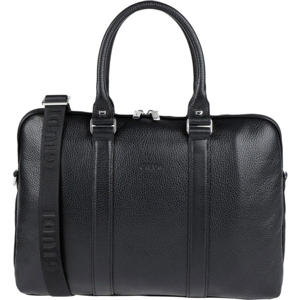 Borsa da lavoro maxi in pelle martellata con zip interno foderato tinta unita Giudi tinta unita