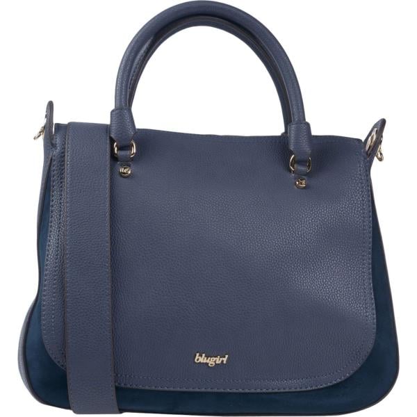 Borsa a mano taglia media con zip interno foderato in pelle sintetica tinta unita Blugirl Blumarine tinta unita