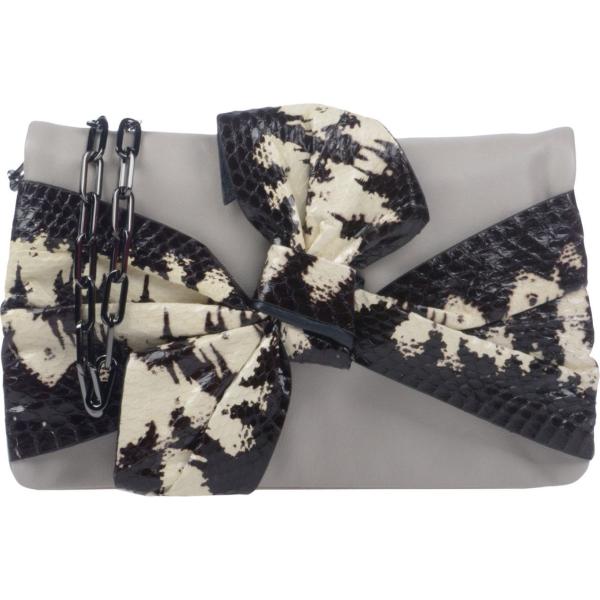 Borsa a tracolla con fiocco e stampa taglia media con zip interno foderato in pelle con tasca interna Coccinelle multicolore animalier