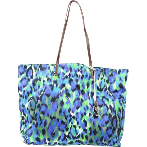 Borsa a spalla maxi fantasia multicolore doppio manico interno foderato in raso Blugirl Blumarine multicolore
