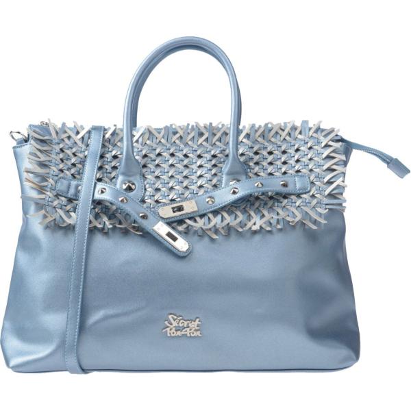 Borsa a mano maxi fantasia effetto laminato con zip interno foderato in pelle sintetica rigido Secret Pon-Pon multicolore