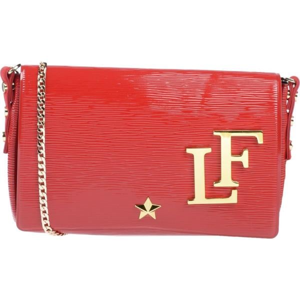 Borsa a mano mini contrasto effetto vernice interno sfoderato tinta unita LA FILLE des FLEURS tinta unita