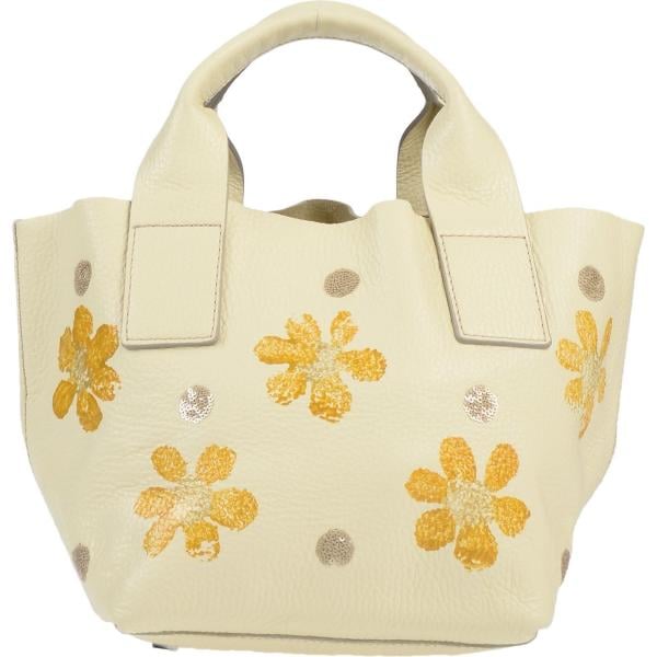 Borsa a mano con stampa in pelle martellata taglia media doppio manico interno sfoderato tinta unita Nur Donatella Lucchi con stampe