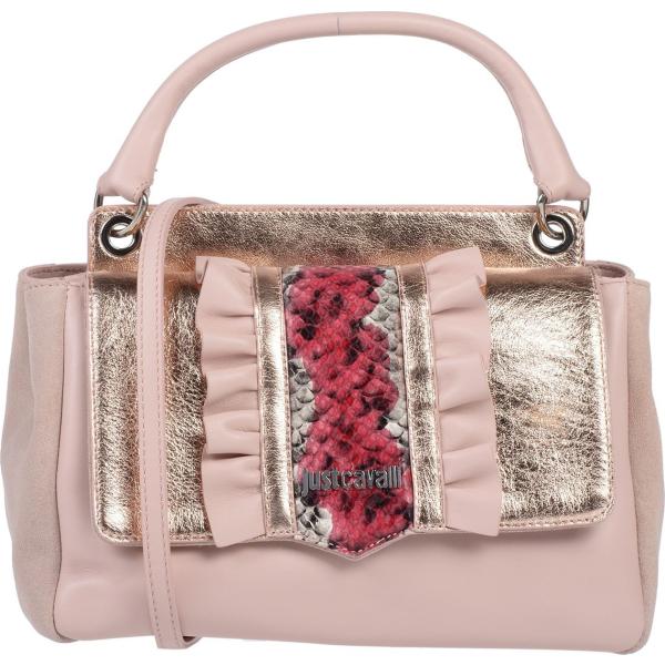 Borsa a mano con manico effetto laminato taglia media interno foderato tinta unita Just Cavalli tinta unita