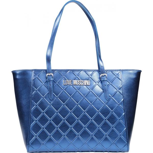 borse a mano Love Moschino blu tinta unita
