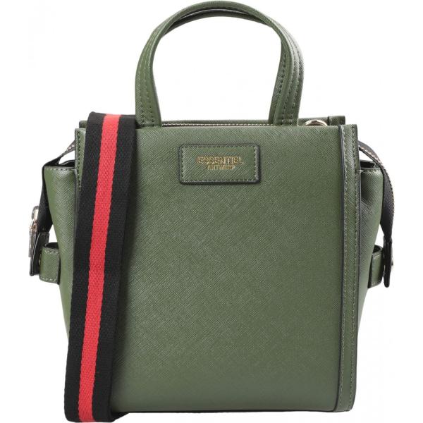 Borsa a mano taglia media con zip interno foderato in pelle sintetica tinta unita Essentiel Antwerp tinta unita