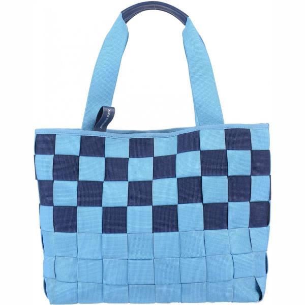 borse a mano Mandarina Duck blu a quadri