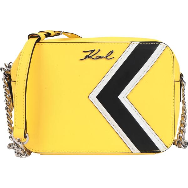 Borsa a tracolla mini con zip interno foderato in pelle tinta unita Karl Lagerfeld tinta unita