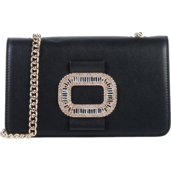 Borsa a tracolla mini con strass interno foderato tinta unita Cristinaeffe tinta unita