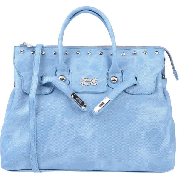 Borsa a mano con borchie taglia media con zip interno foderato in pelle sintetica tinta unita Secret Pon-Pon tinta unita