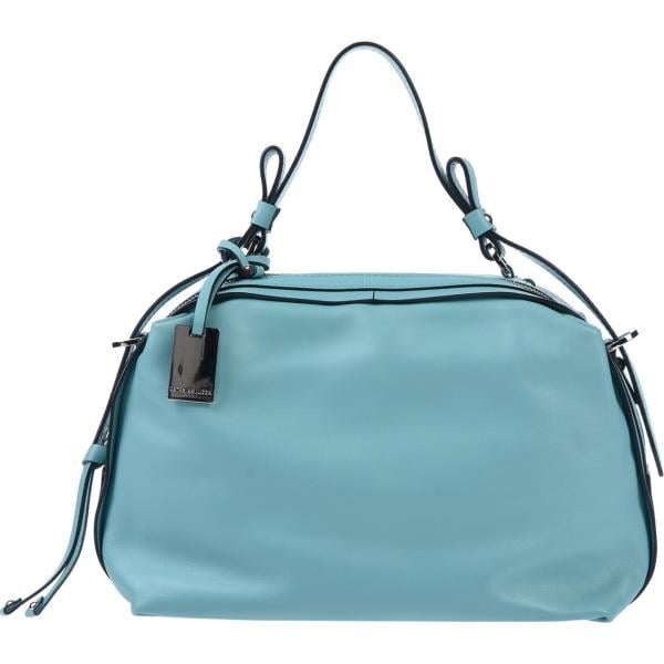 Borsa a mano con manico taglia media con zip in pelle tinta unita Caterina Lucchi tinta unita