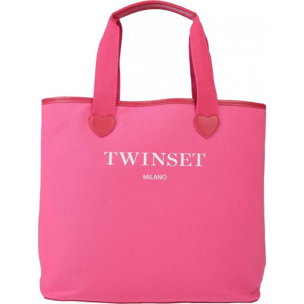 borsa a mano Twinset viola tinta unita