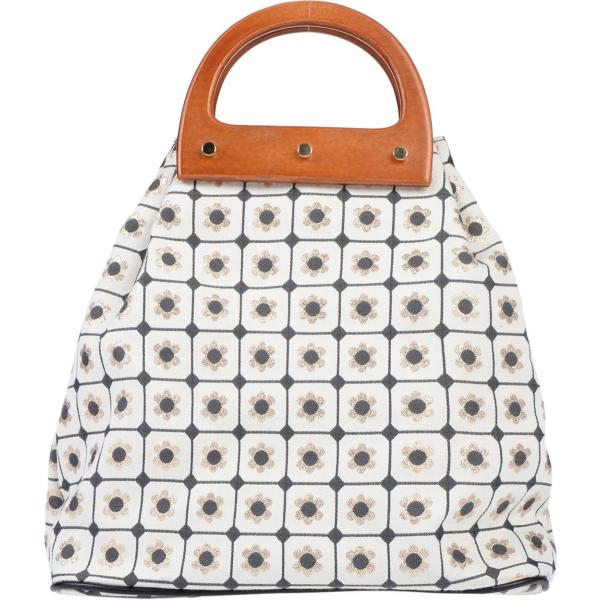 Borsa a mano fantasia floreale effetto laminato taglia media doppio manico interno foderato jacquard Traffic People a fiori