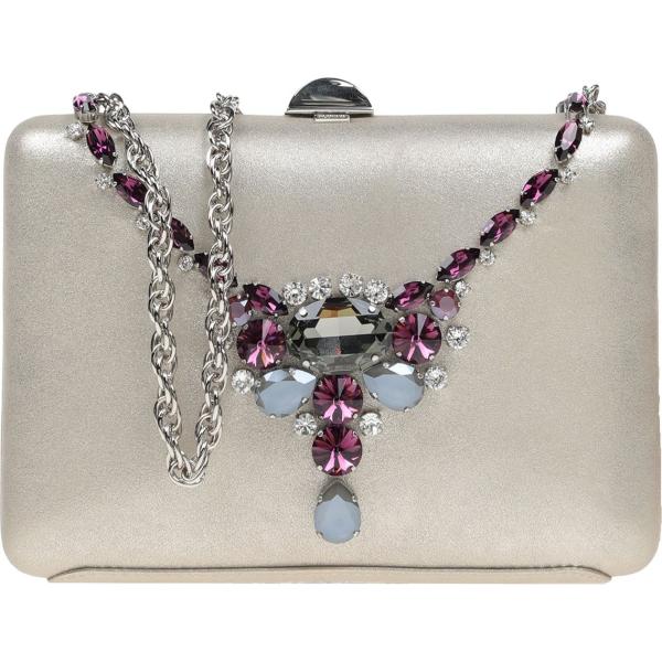 Borsa a mano petit con strass effetto laminato a scatto tinta unita Rodo tinta unita