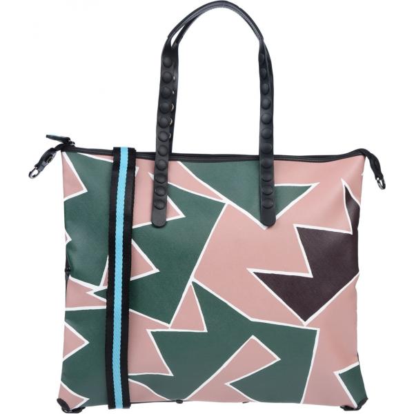 Borsa a mano maxi fantasia multicolore con zip interno foderato con tasca interna Gabs multicolore