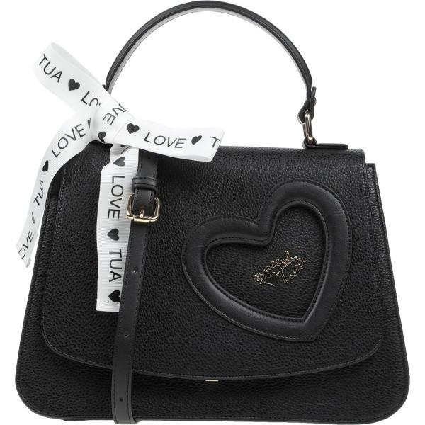 Borsa a mano con manico in pelle martellata taglia media a scatto interno foderato in pelle sintetica tinta unita Tua By Braccialini tinta unita