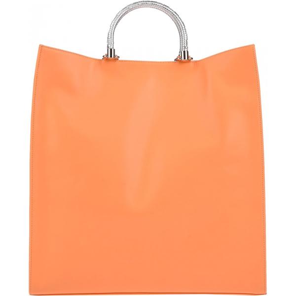 Borsa a mano maxi con zip interno foderato tinta unita Rodo tinta unita