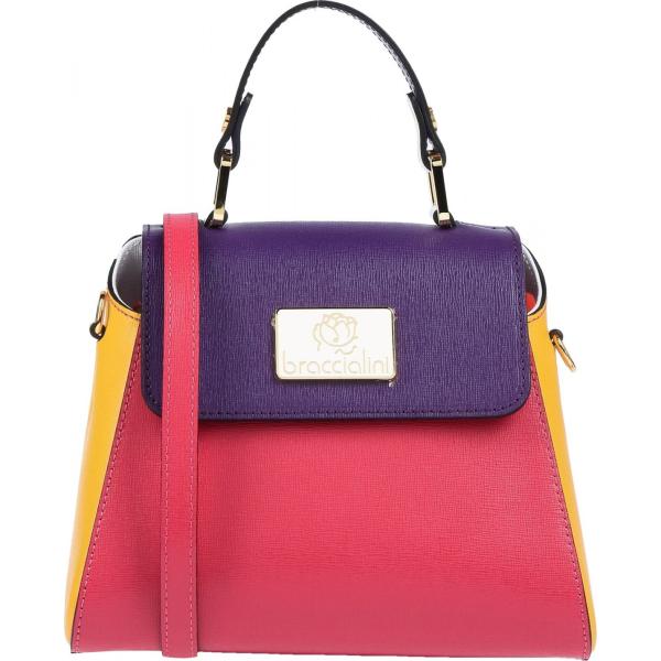 Borsa a mano mini con manico fantasia multicolore interno foderato con tracolla removibile Braccialini multicolore