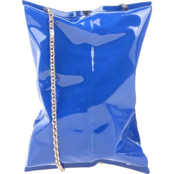 borse a mano Anya Hindmarch blu tinta unita
