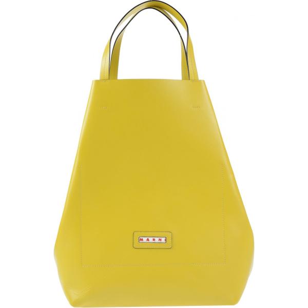 Borsa a mano maxi doppio manico tinta unita Marni tinta unita