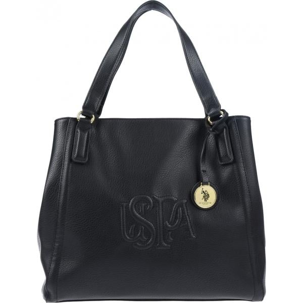 Borsa a mano taglia media con zip interno foderato in pelle sintetica tinta unita U.s.polo Assn. tinta unita