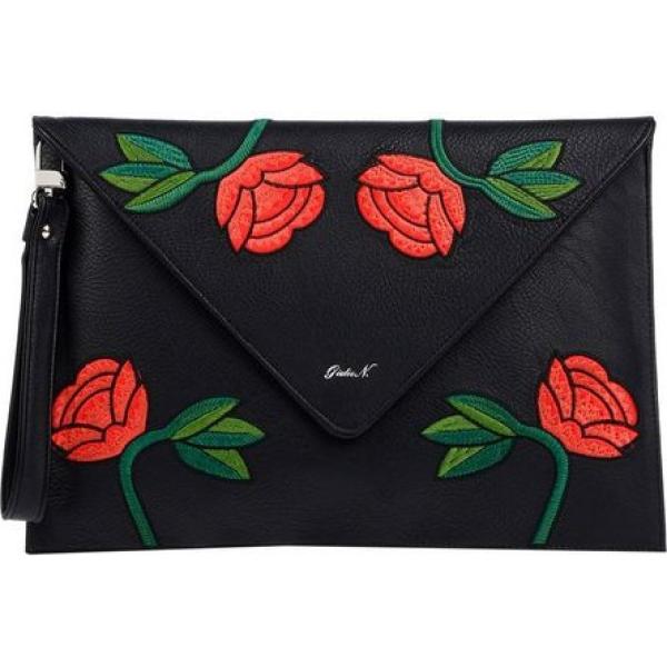 borse messenger Giulia N nero a fiori