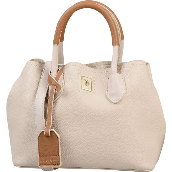 Borsa a mano taglia media doppio manico in pelle sintetica tinta unita U.s.polo Assn. tinta unita