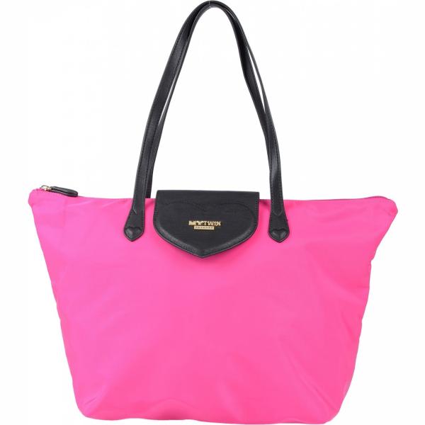 Borsa a mano maxi fantasia multicolore con zip My Twin Twinset multicolore