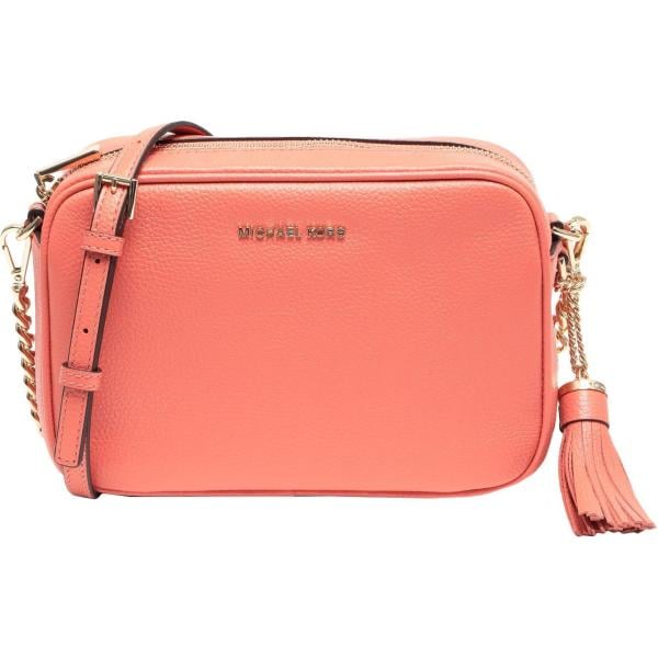 borse a tracolla Michael Michael Kors arancione tinta unita