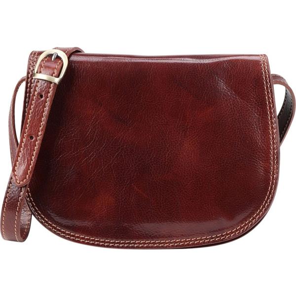 borse a tracolla Tuscany Leather marrone tinta unita