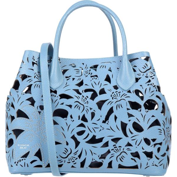 Borsa a tracolla blu Tosca Blu tinta unita