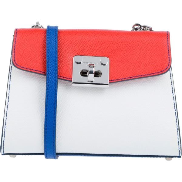 Borsa a tracolla mini con stampa interno foderato fondo con piedini blu Tosca Blu multicolore