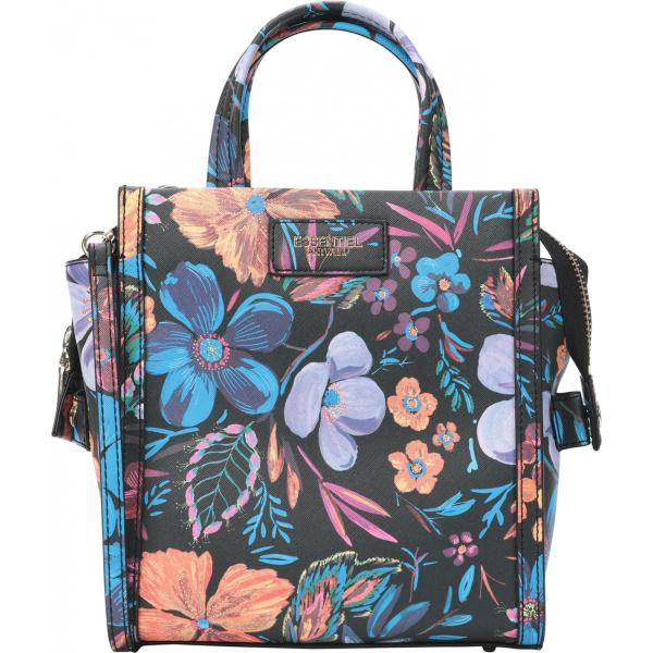 borsa a mano Essentiel Antwerp nero a fiori